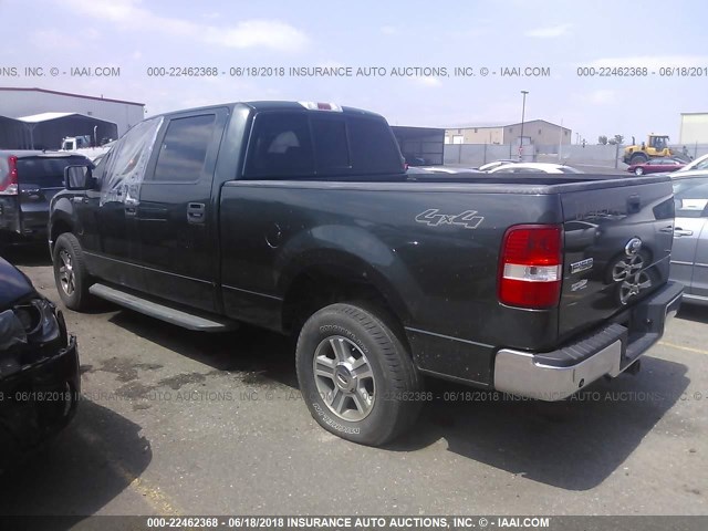 1FTPW14V76KC73801 - 2006 FORD F150 SUPERCREW GREEN photo 3