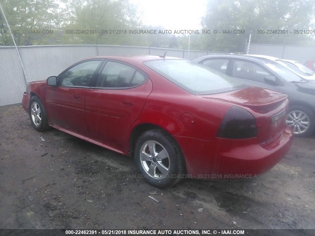 2G2WP552161247896 - 2006 PONTIAC GRAND PRIX RED photo 3