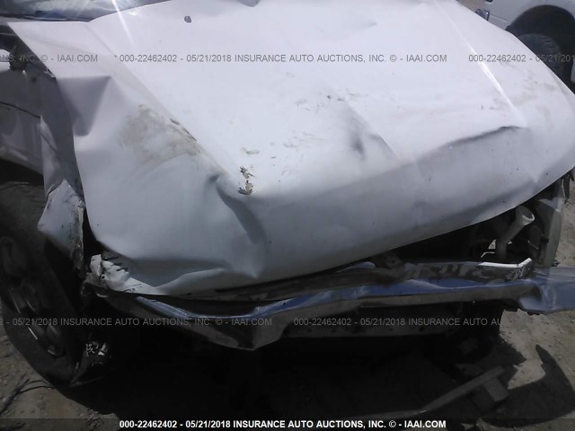 1N6DD26S1YC391564 - 2000 NISSAN FRONTIER KING CAB XE WHITE photo 10