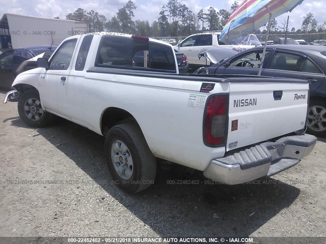 1N6DD26S1YC391564 - 2000 NISSAN FRONTIER KING CAB XE WHITE photo 3