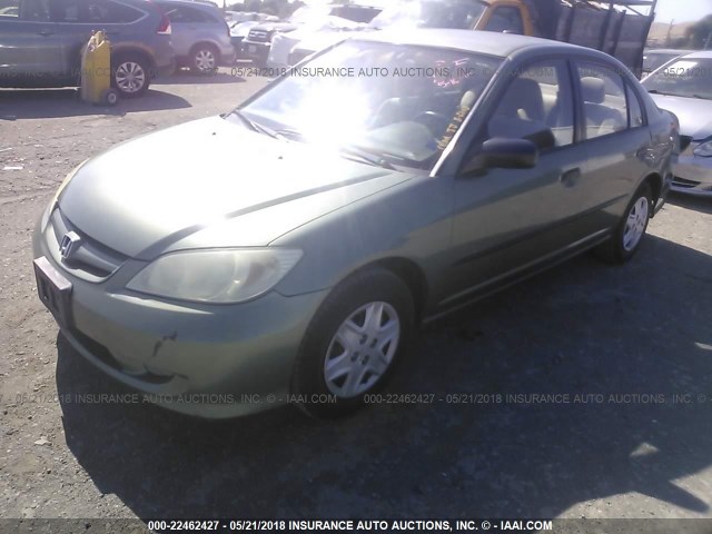 2HGES16304H553113 - 2004 HONDA CIVIC DX VP 绿色 照片 2