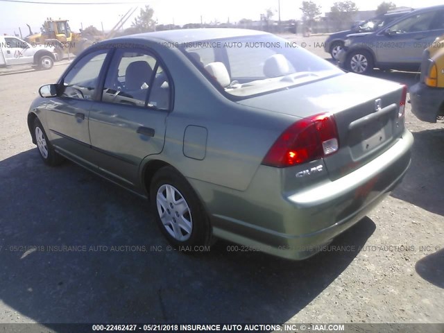 2HGES16304H553113 - 2004 HONDA CIVIC DX VP 绿色 照片 3