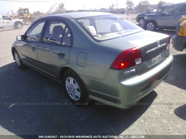 2HGES16304H553113 - 2004 HONDA CIVIC DX VP GREEN photo 3