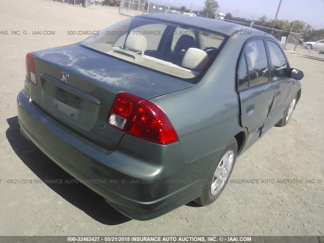 2HGES16304H553113 - 2004 HONDA CIVIC DX VP GREEN photo 4