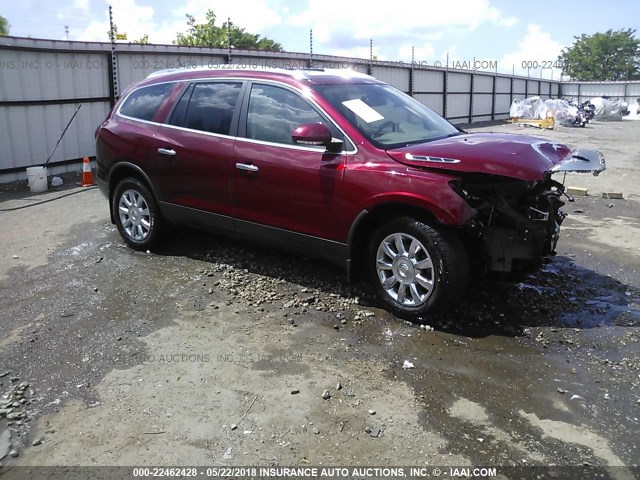 5GAKVBED0BJ242917 - 2011 BUICK ENCLAVE CXL MAROON photo 1