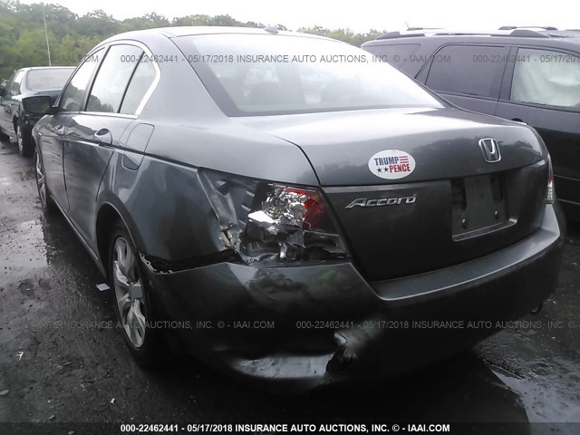 1HGCP25858A062343 - 2008 HONDA ACCORD EXL GRAY photo 6