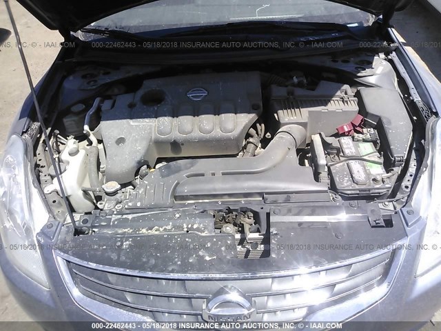 1N4AL2AP2AN565993 - 2010 NISSAN ALTIMA S GRAY photo 10