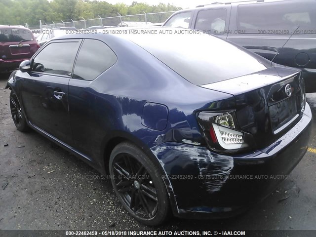 JTKJF5C7XD3049258 - 2013 TOYOTA SCION TC 深蓝色 照片 3