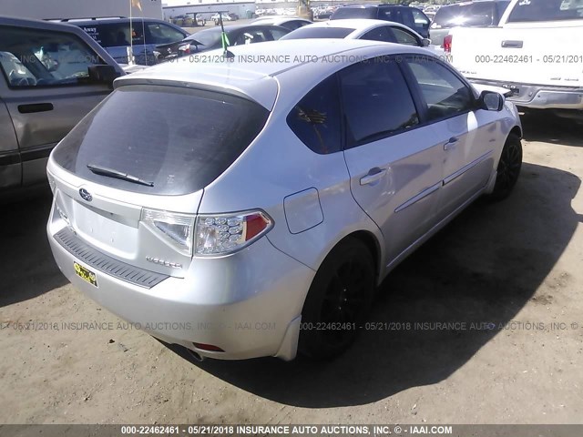 JF1GH6A64BH804650 - 2011 SUBARU IMPREZA 2.5I SILVER photo 4