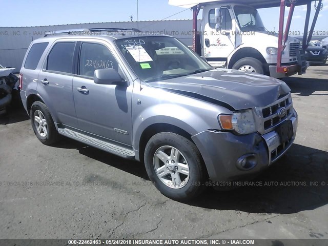 1FMCU59H48KC46035 - 2008 FORD ESCAPE HEV GRAY photo 1