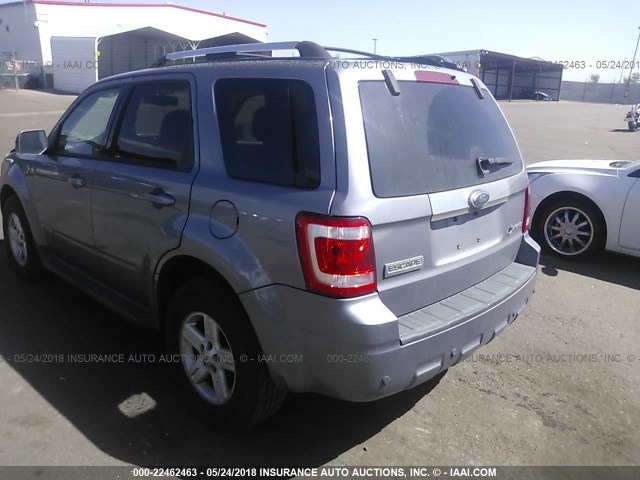 1FMCU59H48KC46035 - 2008 FORD ESCAPE HEV GRAY photo 3