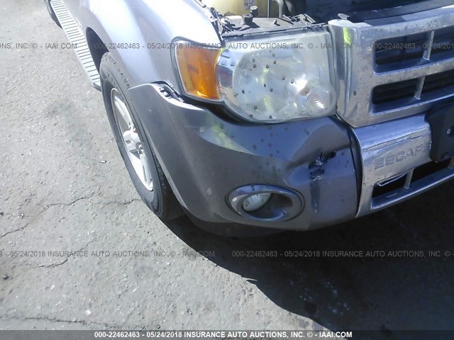 1FMCU59H48KC46035 - 2008 FORD ESCAPE HEV GRAY photo 6