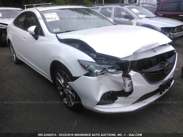 JM1GJ1W5XE1103917 - 2014 MAZDA 6 GRAND TOURING WHITE photo 1