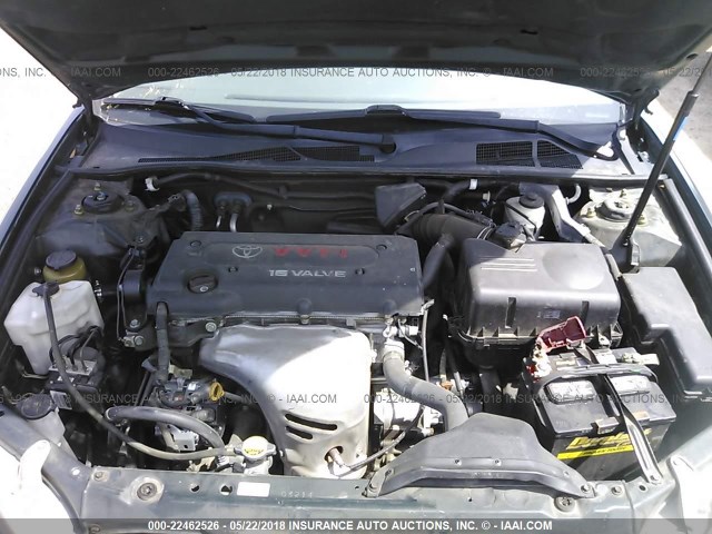 4T1BE32K44U350073 - 2004 TOYOTA CAMRY LE/XLE/SE მწვანე ფოტო 10