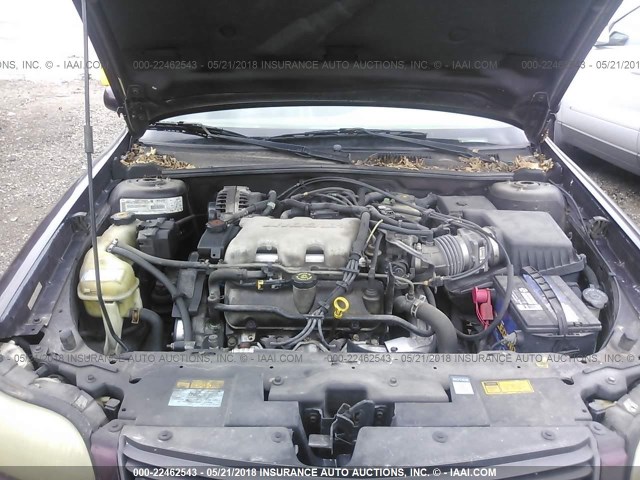 1G1NE52JXY6224503 - 2000 CHEVROLET MALIBU LS იასამნისფერი ფოტო 10