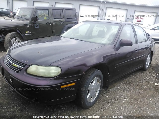 1G1NE52JXY6224503 - 2000 CHEVROLET MALIBU LS იასამნისფერი ფოტო 2