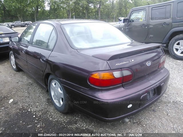 1G1NE52JXY6224503 - 2000 CHEVROLET MALIBU LS იასამნისფერი ფოტო 3