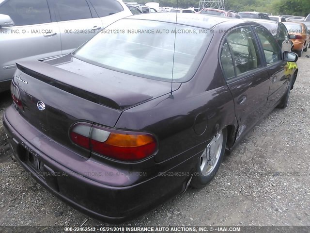 1G1NE52JXY6224503 - 2000 CHEVROLET MALIBU LS იასამნისფერი ფოტო 4