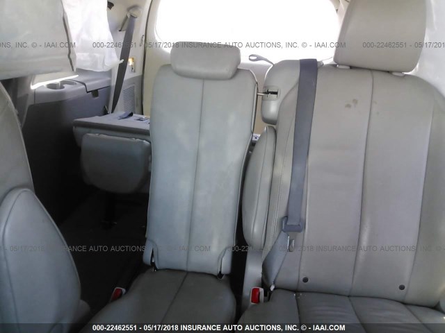 5TDYK3DCXCS266873 - 2012 TOYOTA SIENNA XLE/LIMITED GRAY photo 8