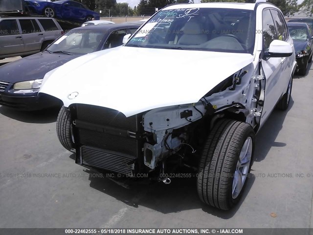 5UXKR0C54G0S92895 - 2016 BMW X5 XDRIVE35I WHITE photo 2