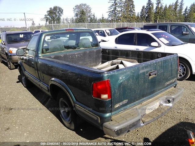 1GCCS1444W8214249 - 1998 CHEVROLET S TRUCK S10 GREEN photo 3