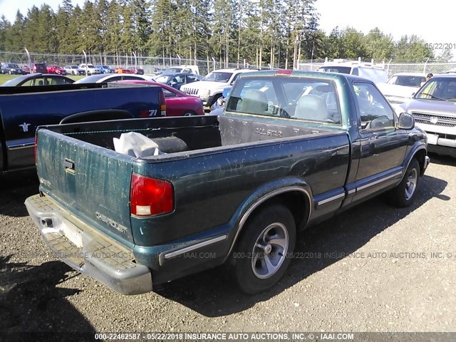 1GCCS1444W8214249 - 1998 CHEVROLET S TRUCK S10 GREEN photo 4