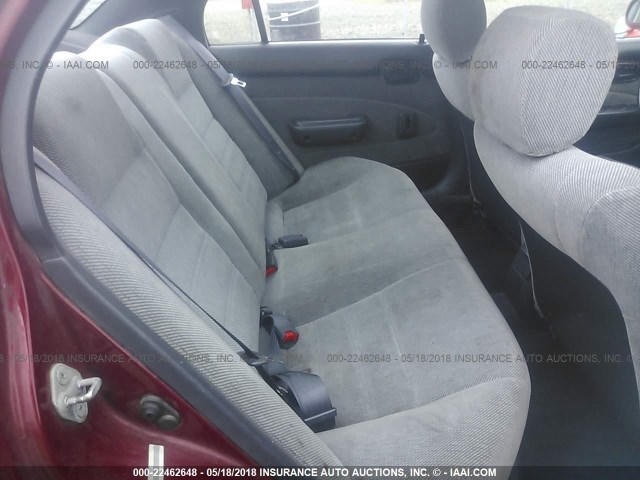 1NXBB02E2TZ433436 - 1996 TOYOTA COROLLA DX RED photo 8