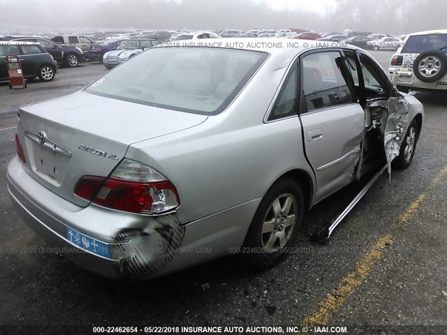 4T1BF28B83U289999 - 2003 TOYOTA AVALON XL/XLS SILVER photo 4