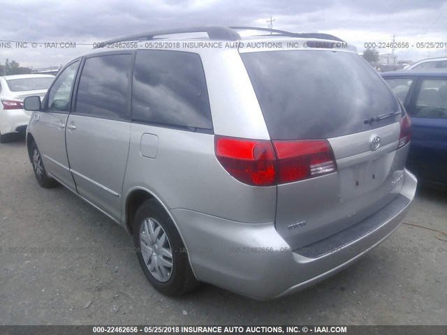 5TDZA23C55S266608 - 2005 TOYOTA SIENNA CE/LE SILVER photo 3