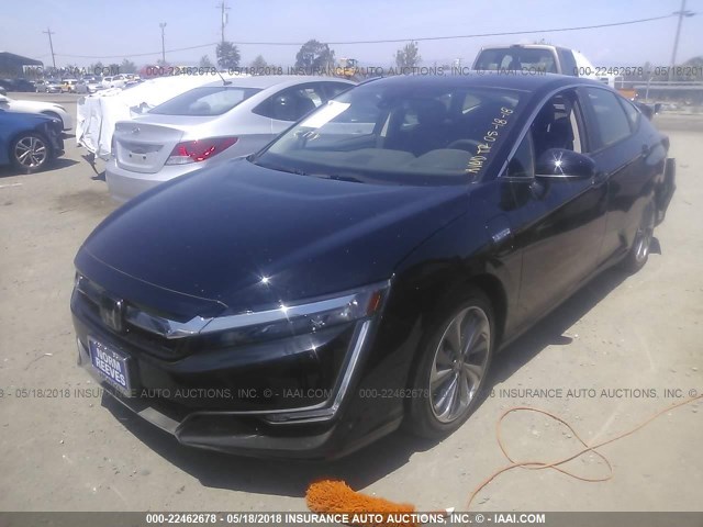 JHMZC5F34JC008016 - 2018 HONDA CLARITY TOURING BLACK photo 2