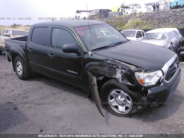 3TMJU4GN2CM137265 - 2012 TOYOTA TACOMA DOUBLE CAB PRERUNNER GREEN photo 1