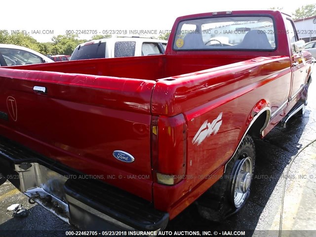 1FTHF26H0VEA96300 - 1997 FORD F250 RED photo 4