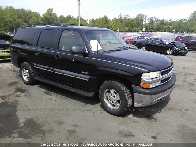 3GNFK16T7YG226109 - 2000 CHEVROLET SUBURBAN K1500 BLACK photo 1