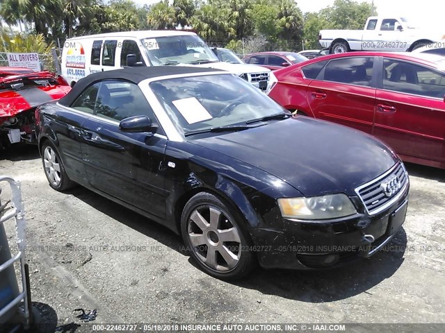 WAUDT48H55K015032 - 2005 AUDI A4 QUATTRO CABRIOLET BLACK photo 6