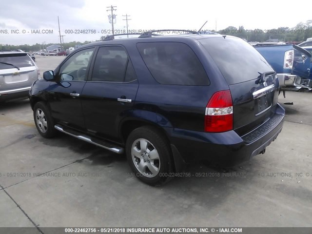 2HNYD18283H515406 - 2003 ACURA MDX BLUE photo 3