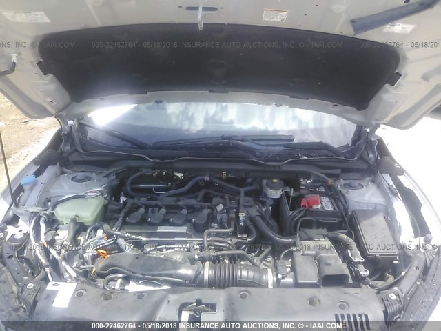 2HGFC3B70GH354010 - 2016 HONDA CIVIC EXL ვერცხლისფერი ფოტო 10