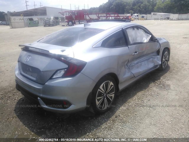 2HGFC3B70GH354010 - 2016 HONDA CIVIC EXL ვერცხლისფერი ფოტო 4