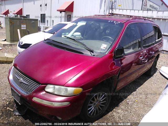1C4GP64L9XB756488 - 1999 CHRYSLER TOWN & COUNTRY LIMITED RED photo 2