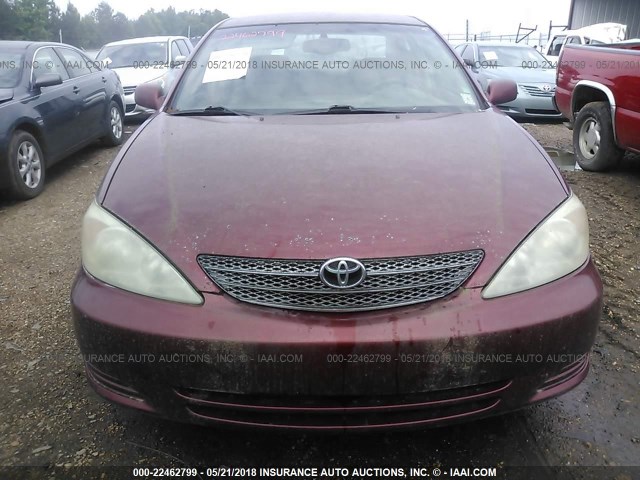 4T1BE32K72U031294 - 2002 TOYOTA CAMRY LE/XLE/SE 栗色 照片 6