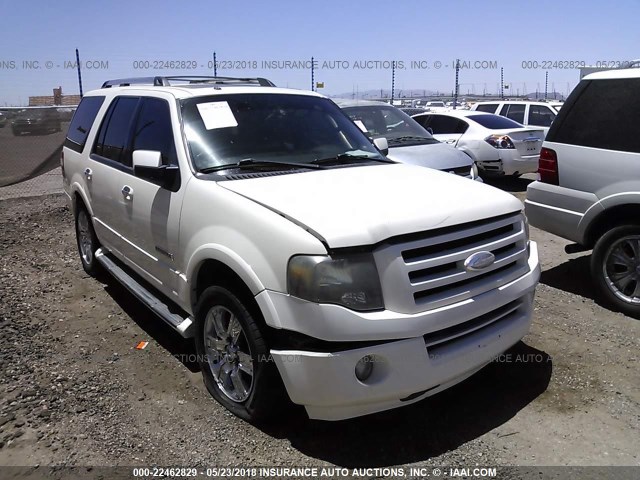 1FMFU19547LA68597 - 2007 FORD EXPEDITION LIMITED WHITE photo 1