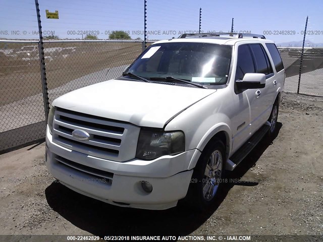 1FMFU19547LA68597 - 2007 FORD EXPEDITION LIMITED WHITE photo 2