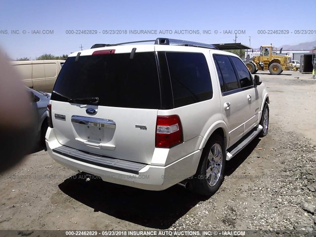 1FMFU19547LA68597 - 2007 FORD EXPEDITION LIMITED WHITE photo 4