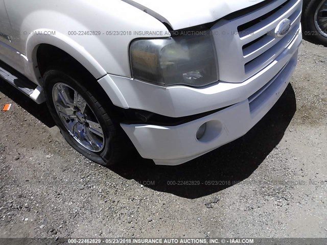 1FMFU19547LA68597 - 2007 FORD EXPEDITION LIMITED WHITE photo 6