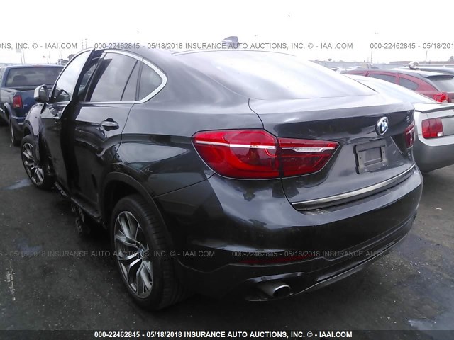 5UXKU0C52G0F92422 - 2016 BMW X6 SDRIVE35I BLACK photo 3