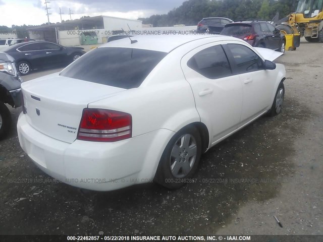 1B3LC46B09N561806 - 2009 DODGE AVENGER SE/SXT WHITE photo 4