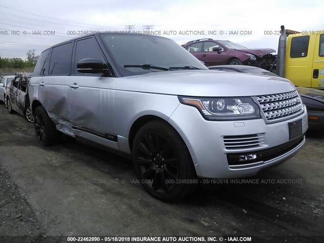 SALGS3TF5EA162887 - 2014 LAND ROVER RANGE ROVER SUPERCHARGED SILVER photo 1
