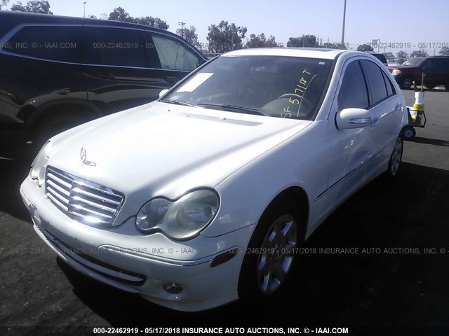 WDBRF54H26A824330 - 2006 MERCEDES-BENZ C GENERATION 2006 280 WHITE photo 2