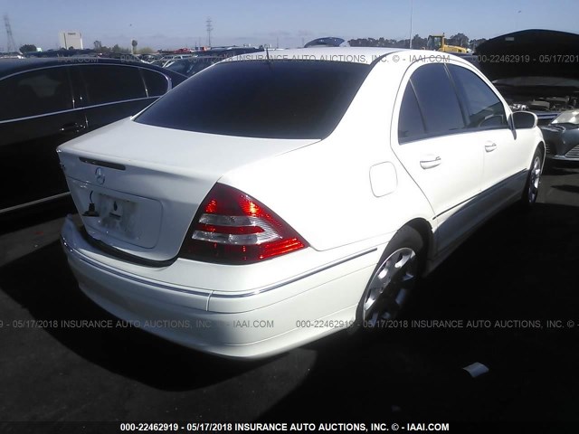 WDBRF54H26A824330 - 2006 MERCEDES-BENZ C GENERATION 2006 280 WHITE photo 4