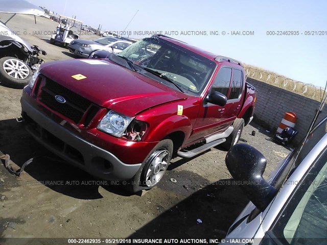 1FMZU77E03UB66341 - 2003 FORD EXPLORER SPORT TR  RED photo 2