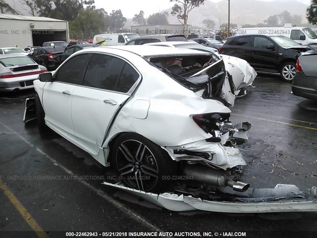 1HGCR2F6XHA088170 - 2017 HONDA ACCORD SPORT 白色 照片 3